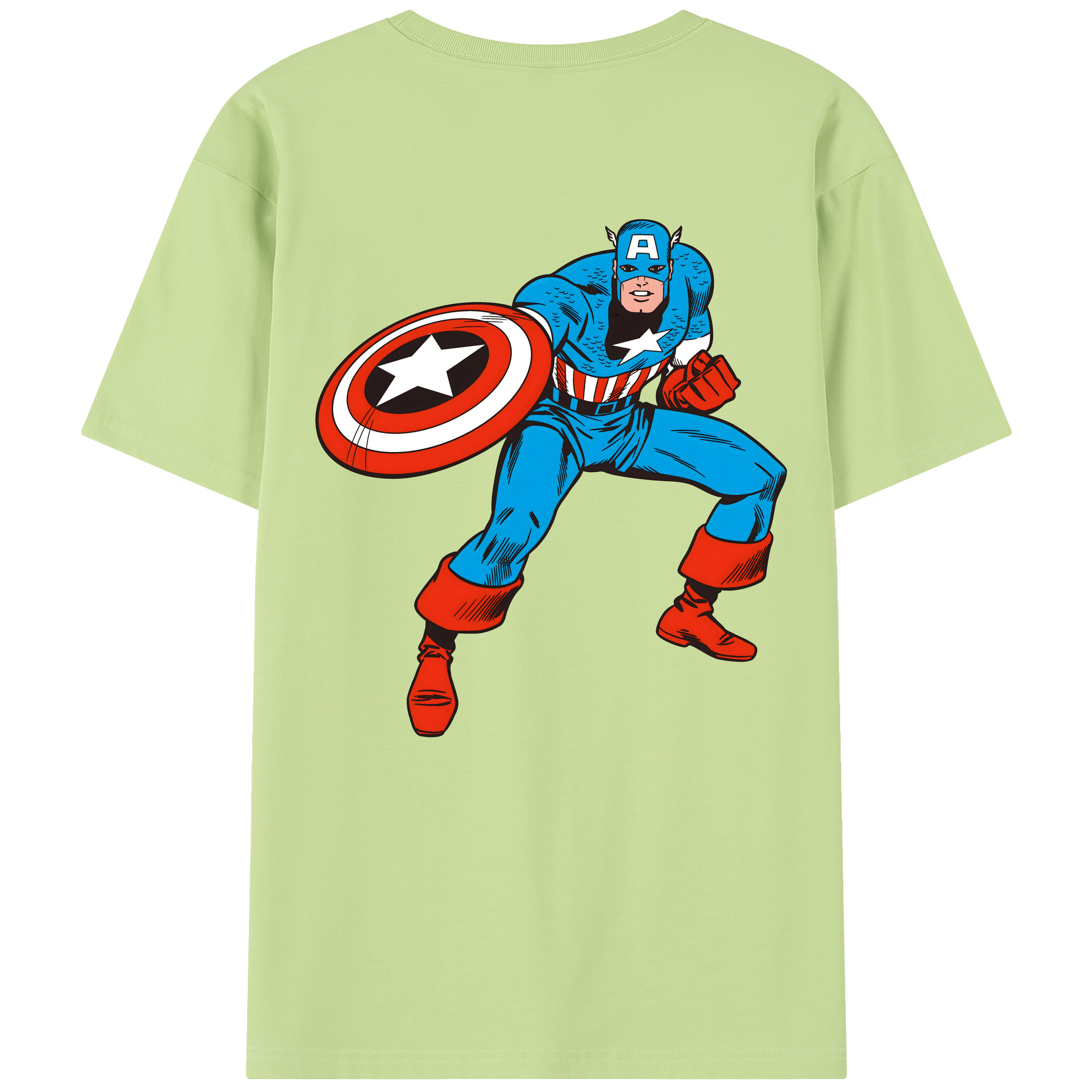 （画像用） アベンジャーズ The Avengers 綿100％半袖Tシャツ（背面プリント）